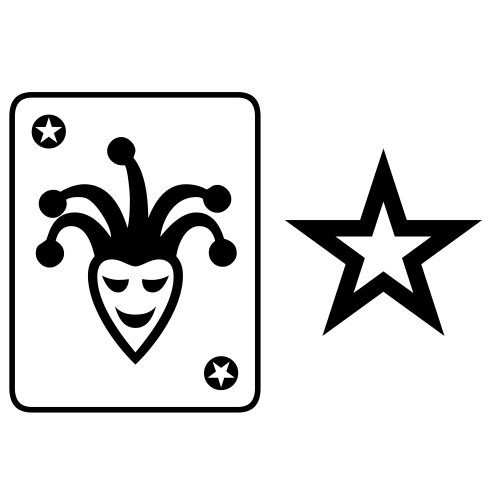 🃏⭐ Emoji Domain black and white Symbola rendering